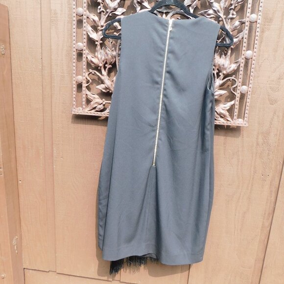 Rachel Roy M Black Mod Fringe Dress - Picture 4 of 5